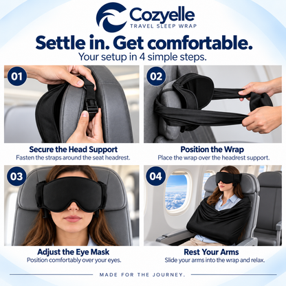 COZYELLE First Class 3-in-1 Travel Sleep Set