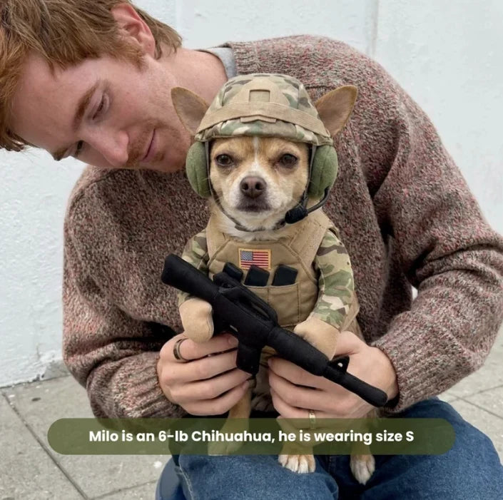 DutyPaws- Soldier Outfit