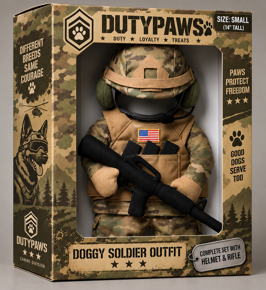DutyPaws- Soldier Outfit
